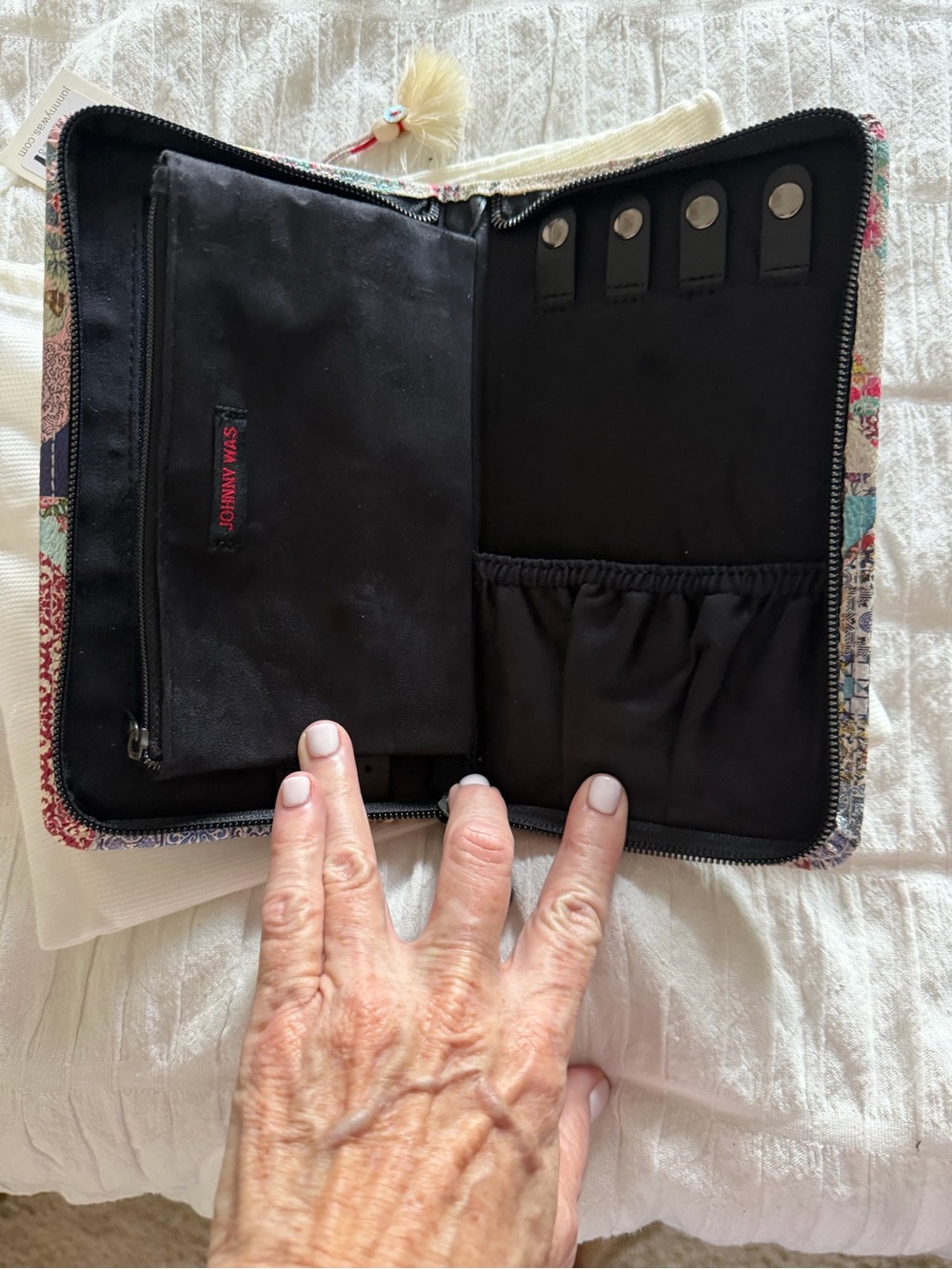 Johnny Was jewelry case with pouch - Picture 3 of 3